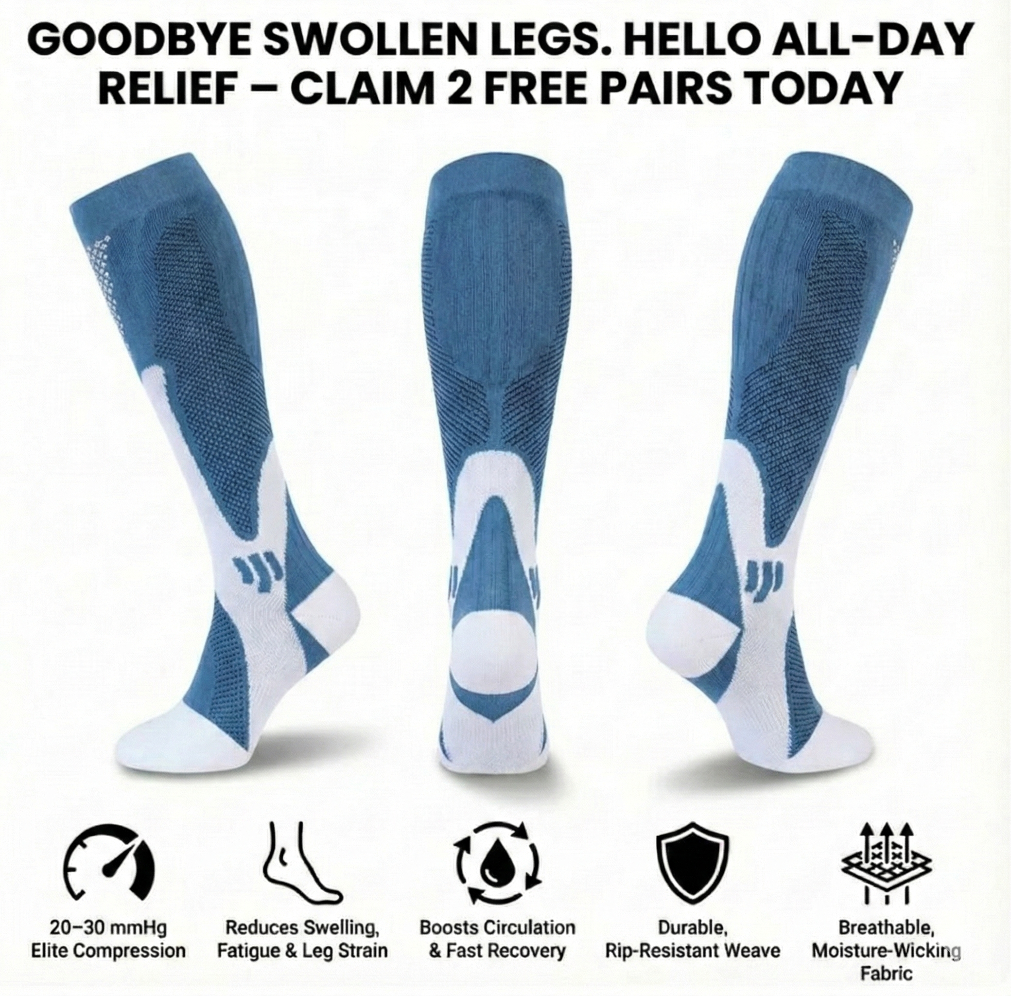 Flexica™ ‘Compression Max’ Socks 1+1